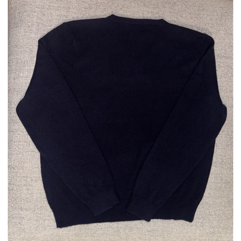 Polo Ralph Lauren Men's Sweater 100% Lambs Wool Navy V-Neck XXL Long Sleeve NWT - Picture 5 of 16